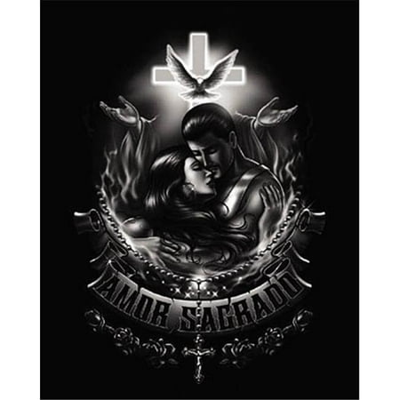 Latin Art - Hot Stuff 1046-08x10-LA 8 x 10 in. Amor Sagrado Latino Art Poster Print