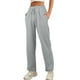 thumbnail image 1 of Pantalones de chándal holgados y rectos con cintura alta para mujer - Pantalones anchos casuales de otoño 2025 - Con cinturón extraíble - Tallas S-XXL - Poliéster suave, 1 of 5