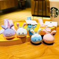 thumbnail image 2 of Llavero con cabeza de conejo con orejas giratorias divertidas y creativas para niños y niñas, llavero de buena suerte, llavero de conejo de la suerte, llavero de regalo de San Valentín y Navidad, 2 of 5