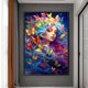 thumbnail image 3 of Kit Punto Cruz Con Mariposa Y Niña Hilo Algodón Bordado 11CT 50x70cm, 3 of 9