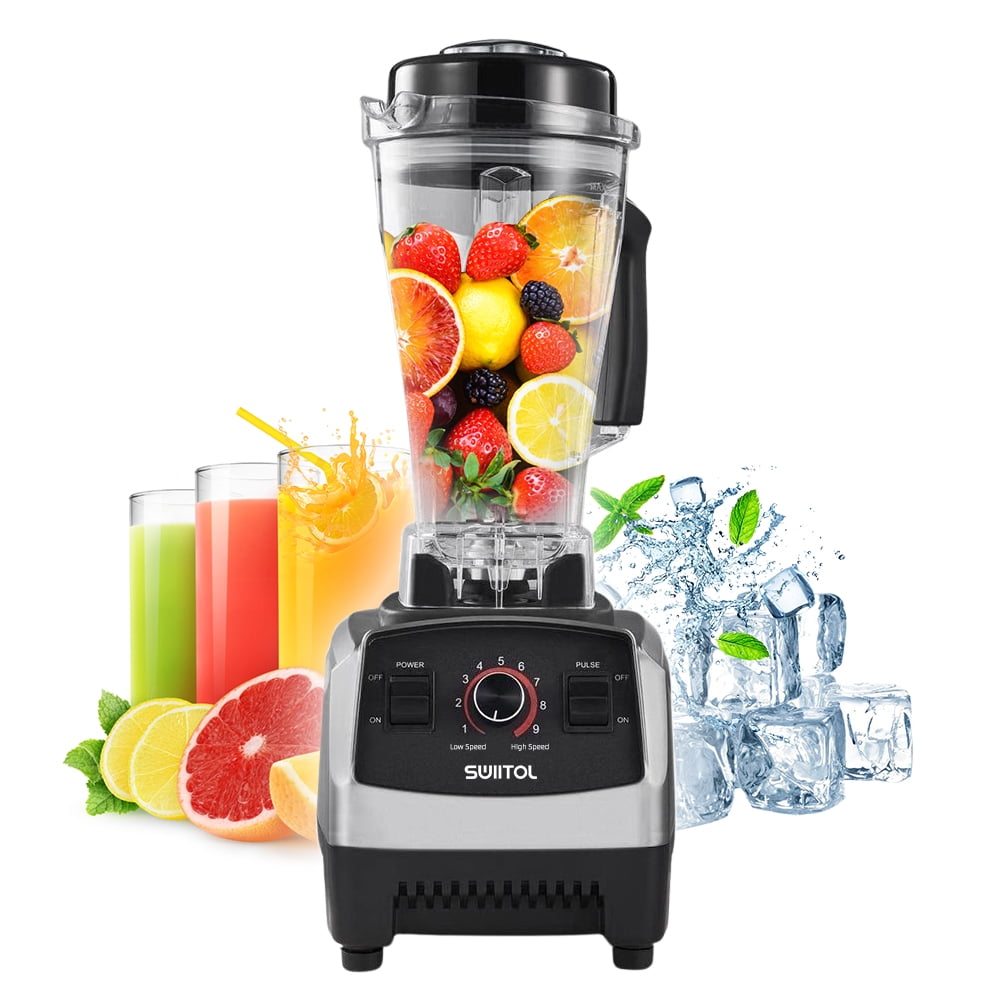 Swiitol Watts Blender Smoothie Maker 9 Speeds for Home Kitchen Party Christmas Gift, Gray Walmart.com