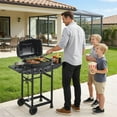thumbnail image 2 of Seizeen 2-Burner Gas Grill Outdoor BBQ with Side Burner, Stainless Steel Propane Grill 24000 BTU Output, Barbecue Grill with Enameled Grate and Side Tables for Outdoor Patio Backyard Cooking, 2 of 8