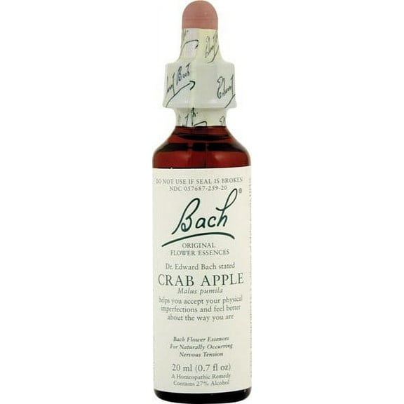 Bach Original Flower Remedies Drops, Crab Apple, 0.7 Fl Oz