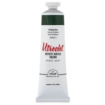 Utrecht Artists' Acrylic Paint - Viridian Hue, 2 oz tube