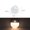 Warm White, variant on Yajisi Motion Sensor Wall Light Intelligent Cabinet Night Light Bedside Stair Lamp LED Automatic Induction Soft Glow for Hallway Kitchen Bedroom Battery Powered, Circle Shape, White Light, 1 Pack