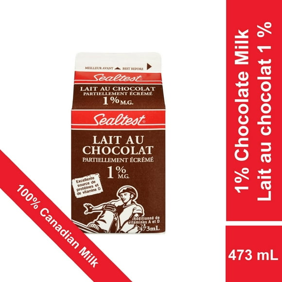 Lait au chocolat partiellement écrémé 1 % Sealtest 473 ML