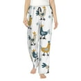 thumbnail image 2 of Lsque Farm Roosters Print Women's Pajama Pants, Lounge Pant - Comfortable Home Wear,Elastic Waistband, Stylish Design-Small, 2 of 9