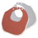thumbnail image 4 of 2Pcs Toddler Bibs For Babies Cotton Saliva Absorbent Crumpled Bibs Simple Design, 4 of 4