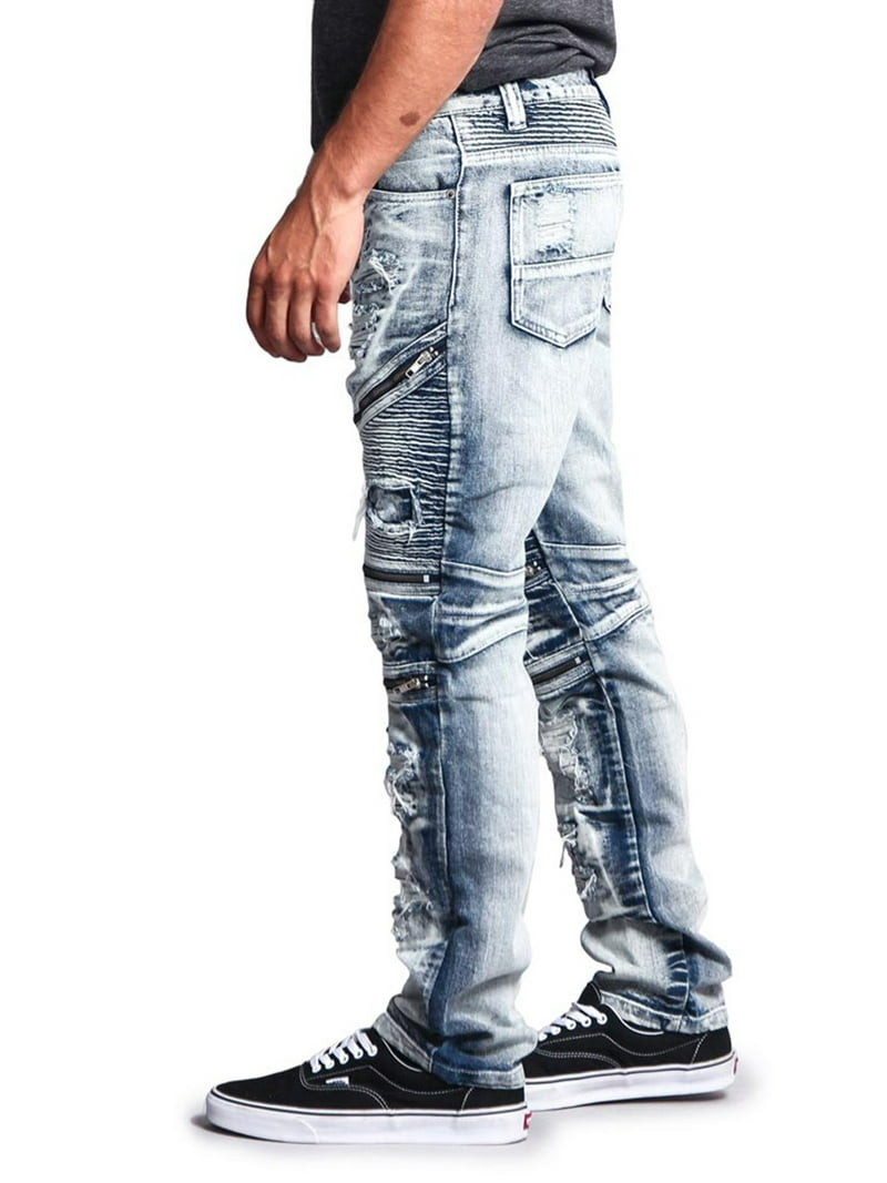 【SATIIIZ】Ricken Biker Washing Denim Pants SATIIIZ】Ricken Biker Washing Denim Pants パンツ・ボトムス