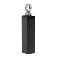 thumbnail image 4 of Urna cúbica rectangular con colgante de cenizas, perfume y recuerdo conmemorativo de acero inoxidable negro, 4 of 9