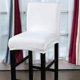 thumbnail image 4 of 4 Pices Tabourets Hauts Housse de Chaise de Bar Couverture de Chaise de Pub Amovible et lastique,Seulement Housses,Blanc, 4 of 5