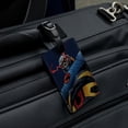 thumbnail image 4 of Superman Darkseid Character Rectangle Leather Luggage Card Suitcase Carry-On ID Tag, 4 of 5