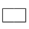 thumbnail image 1 of 84 inch Projection Screen Portable Foldable Projection Screen 16:9 Polyester Projector Screen for Home Office KTV, 1 of 8