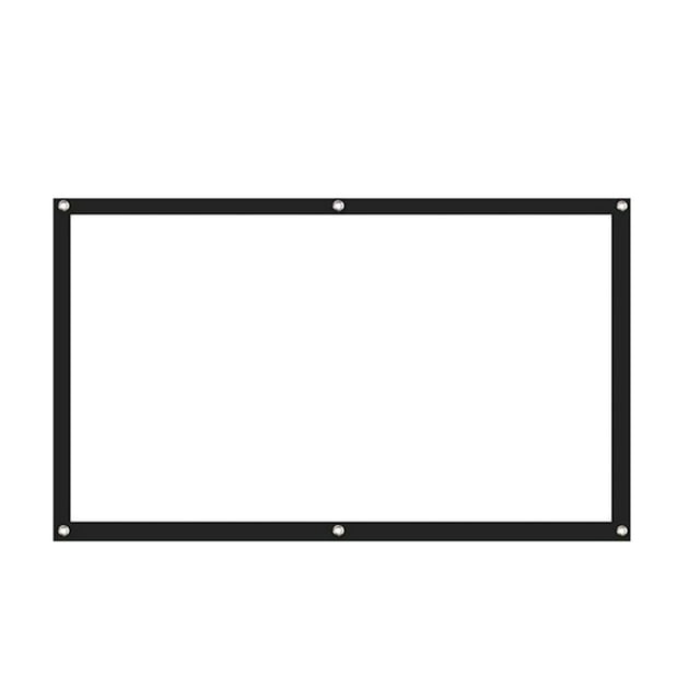 Écran de Projection Portable Pliable de 84 Pouces 16:9 en Polyester, Écran de Projecteur Adapté pour Maison, Bureau, KTV