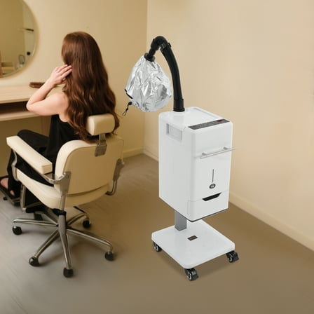 1000ml/33.82oz Nano Hair Steamer Machine Multifunctional Hair Dyeing Machine with Wheels for Hair Care Scalp Care Hand Care