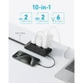 thumbnail image 2 of Anker 300J Flat Plug 10-in-1 Ultra Thin Power Strip with 6 AC, 2 of 6