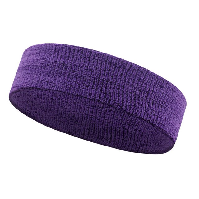 CSChome Non-slip Exercise Headband Sports Headband Great Sweat Absorption Capacity High Elastic Stretch Soft Non-slip Breathable Knitted Solid Color Reusable Yoga