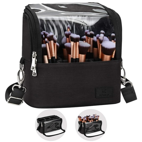 Funda para brochas de maquillaje TANTO Stand-up Cup, bolsa de viaje negra