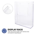 thumbnail image 4 of KAKOWELY Transparent Storage Rack Wall-mounted Magazine Stand File Organizer Transparent Brochure Holder for Shop9.65"X8.78"X1.69", 4 of 5