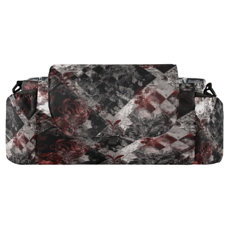 DIXRUYEE Stroller Organizer Monochrome Quilt Design Printed