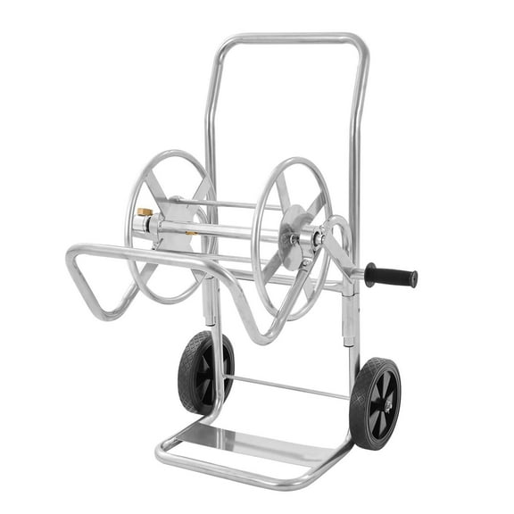 STAWAY Heavy Duty Hose Reel Cart - 200 ft Capacity, Durable Steel, Mobile Garden Hose Storage with Wheels, Easy Use & Storage