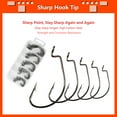 thumbnail image 5 of GEGONG 100 pcs High-Carbon Steel Fishing Hooks, 5 of 6