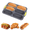 Gray, variant on Silicone Baguette Bread Pan – Nonstick, Foldable, 6 Cavities per Pan, Dishwasher Safe, Brown
