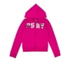 PSNY Studded Fleece Zip Hoodie (Little Girls & Big Girls)