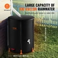 thumbnail image 4 of VEVOR Collapsible Rain Barrel, 100 Gallon/380 L Portable Water Tank, PVC Rainwater Collection Barrel with Spigots and Overflow Kit, Water Barrel for Garden Water Catcher, 4 of 9