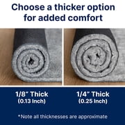 RUGPADUSA, 7x9, Non-Slip Felt and Rubber Rug Pad (1/8 Thick), Protects Your Floors, Low-VOC, 100% Made in the USA,