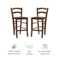 thumbnail image 6 of Linon Marica 24.5" Counter Stools, Dark Walnut Finish, Set of 2, 6 of 15