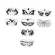 thumbnail image 2 of Plantillas de caras de carnaval Yuyangstore 8 Uds cara completa PET, 2 of 8