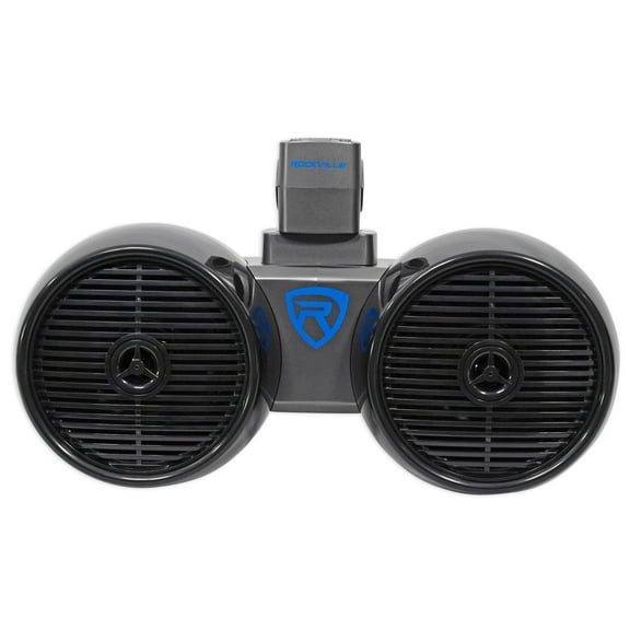 Rockville DWB65B Dual 6.5" Black 600 Watt Marine Wakeboard Tower Speaker System