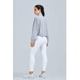 thumbnail image 5 of Women's Athletic Running Yoga Gym Track Zip Up Cropped Jackets UPF 50+ Sun Protection Long Sleeve Workout Shirts, 5 of 12