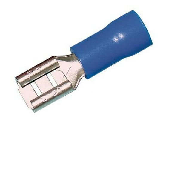 Female Quick Disconnect Vinyl Insulated .187” 16-14 AWG (Blue) - 25PK