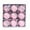 Pink, variant on Zhourta 9PCS Christmas Silk Thread Balls Set Hand-Painted Decorative Ornaments for Tree and Festive Decor 3.15Inch