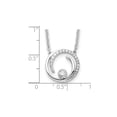 thumbnail image 5 of 1/5 Carat (Ctw H-I, I1-I2) Lab-Grown Diamond Swirl Pendant in 14K White Gold with Chain for Women, 5 of 6