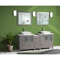 thumbnail image 3 of Vanity Art VA3130-72G 72 in. Double Sink Bathroom Vanity Set, Gray, 3 of 5