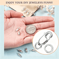 Jump Rong DESIGNICE Silver Lobster Claw Clasp with Closed Jump Rings 14K Gold ...