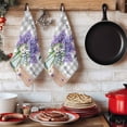 thumbnail image 6 of Purple Lavender Kitchen Towels Set of 3, Spring Butterfly Daisy Watercolor Gray Absorbent Dish Towels for Kitchen, Microfiber Hand Towel, Quick Drying Tea Towel for Cleaning Decorative Dishcloths, 6 of 7