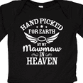 thumbnail image 4 of Inktastic Handpicked for Earth by My Mawmaw in Heaven with Angel Wings Boys or Girls Long Sleeve Baby Bodysuit, 4 of 5