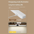 thumbnail image 2 of Lampe de Bureau Horloge Magnétique Suspendue Lampe de Table LED USB Rechargeable Gradation Continue Armoire Garde-Robe Veilleuse, 2 of 8