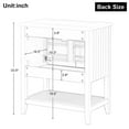 thumbnail image 4 of 30" Modern Bathroom Vanity with Sink Top, Bathroom Cabinet With Undermount Ceramic Sink, Open Storage Shelf And 2 Doors, Wood Single Sink Cabinet For Bathroom Home, 4 of 9