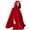 Red, variant on XFLWAM Women's Cloak Hood Wool-Blend Cape Coat Winter Cardigans Plus Size Thick Coat Jackets