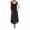 Black, variant on Women's Amanda Rich 105-SH Lace Cap Ankle Length Gown (Champagne M)