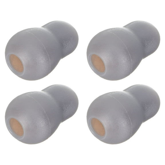WRITWAA 4-Pack Grey PVC Ear Tips for Stethoscope Noise Reduction and Isolation Comfort