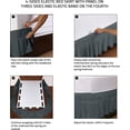 thumbnail image 3 of Skirt Utopia Bedding elástico Queen, microfibra gris, 40 cm, 3 of 6