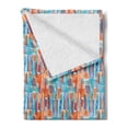 thumbnail image 2 of Abstract Soft Flannel Fleece Throw Blanket, Vertical Stripes in Various Colors Grunge Brush Stroke Arrangement Hand Drawn, Cozy Plush for Indoor and Outdoor Use, 60" x 80", Multicolor, by Ambesonne, 2 of 5