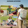 thumbnail image 3 of Rustic Style Cooler Backpack - 20L Insulated Soft Cooler Bag, Vintage Design for Picnic & Beach, 3 of 5