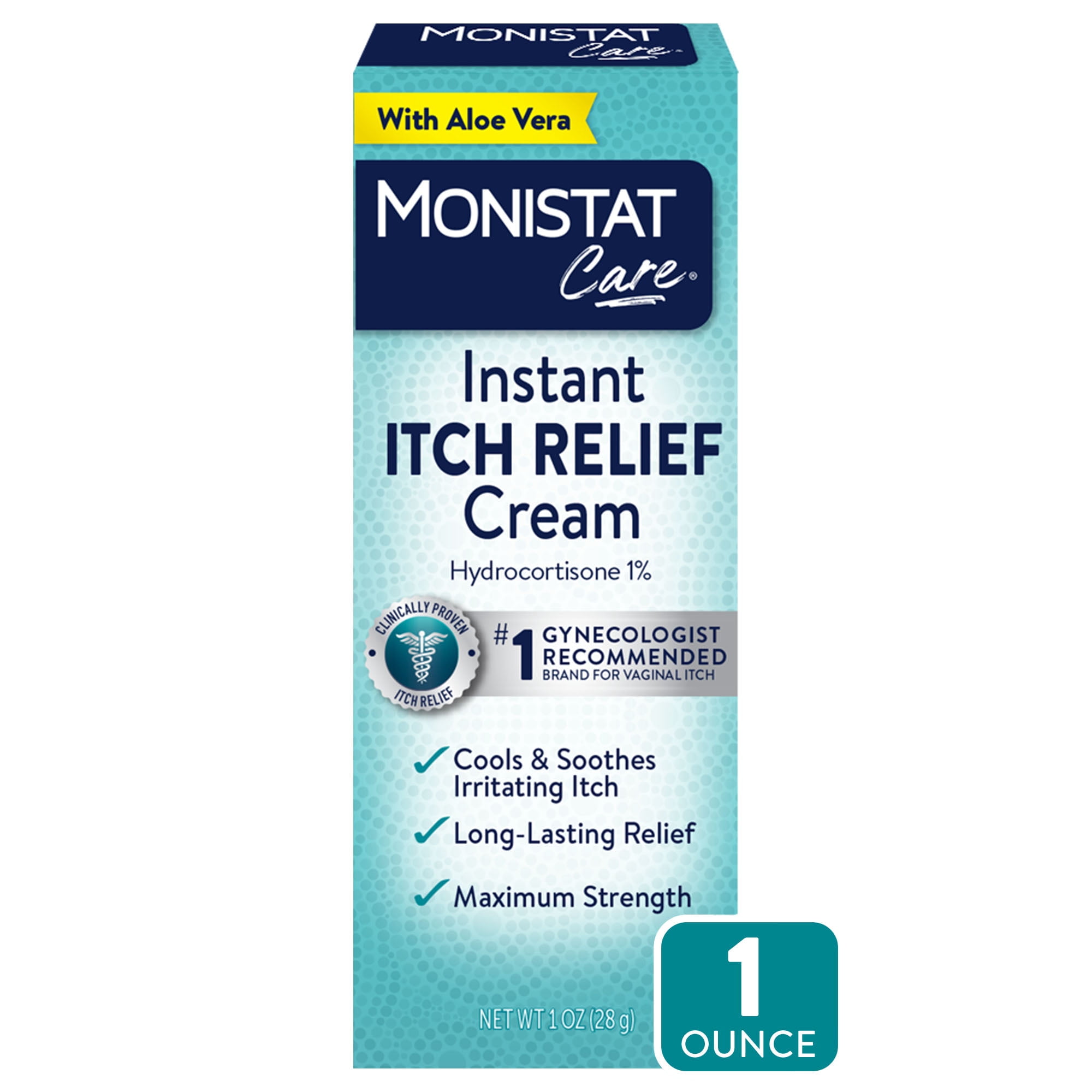 MONISTAT Complete Care Instant Itch Relief Cream, 1 OZ (Pack 2
